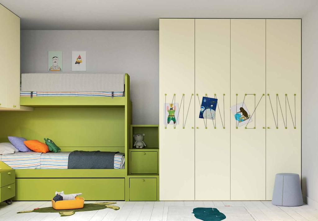 LETTI A SOPPALCO / LOFT BEDS space 17 system armadio / wardrobe Nit sistema / system