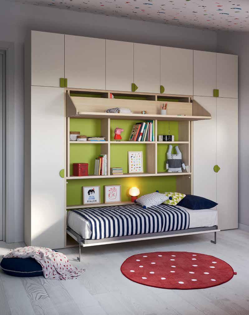 CAMERE DISARTICOLATE / FREE-FORM BEDROOMS space 2 TWIDDY PLUS Spazi contenuti? Ecco la soluzione!