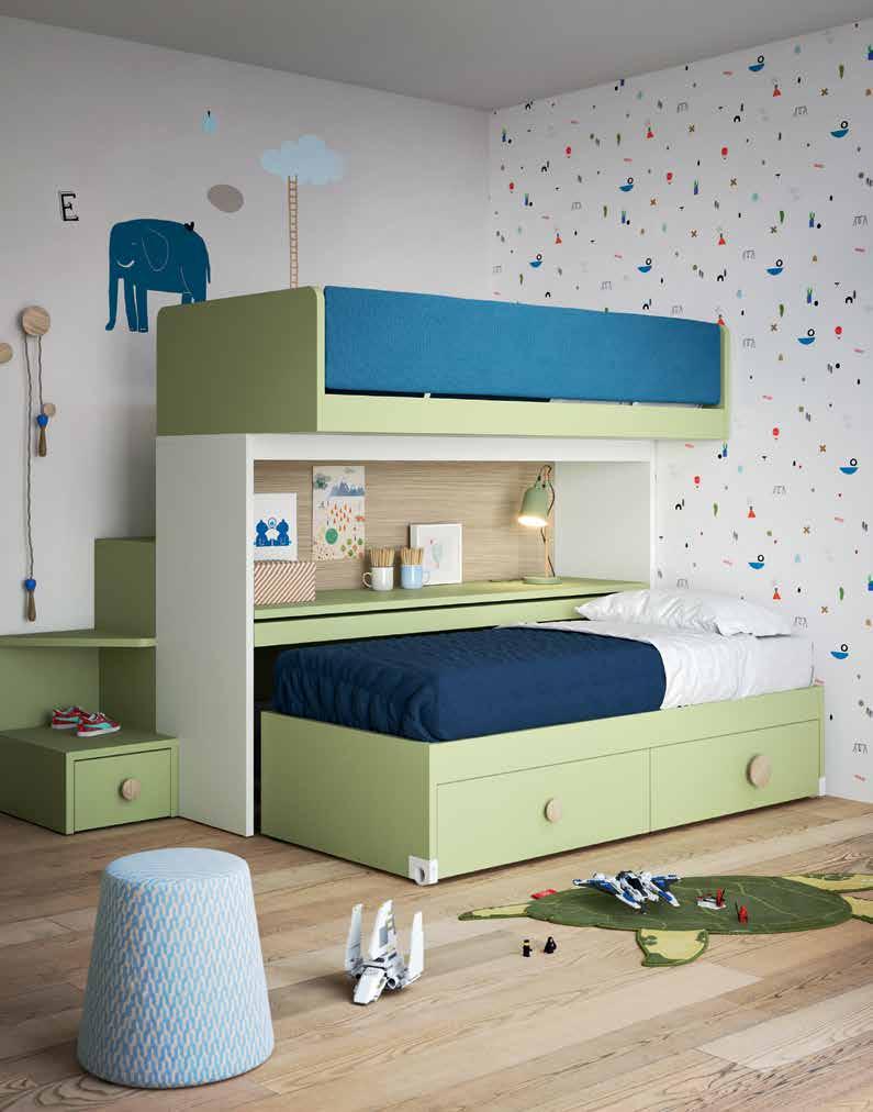 LETTI A CASTELLO / BUNK BEDS space 9 LETTO SKID / SKID BED La soluzione salvaspazio!