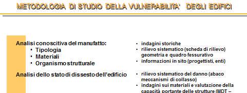 Nelle nostre zone la pericolosità non è alta, il problema sono la vulnerabilità degli edifici e la loro esposizione.