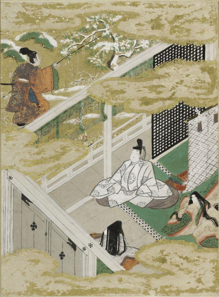 CAPITOLO 3 Suetsumuhana: comicità e velata drammaticità Fig.5 Genji monogatari: Suetsumuhana. Illustrazione a opera di Tosa Mitsunobu, 1509 ca.