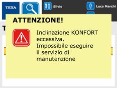 La KONFORT è in grado di determinare se l inclinazione della stazione di ricarica ne