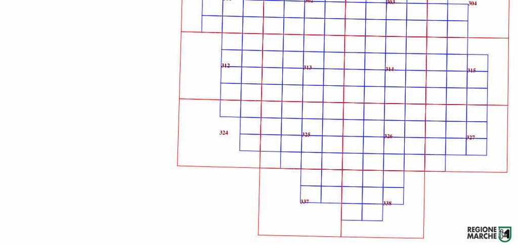 Reticoli Cartografici I reticoli cartografici consultabili con servizio WMS sono i seguenti: - Reticolo cartografia Regionale - Fogli 1:50.000, Sezioni 1:10.000 - Reticolo Fogli 1:50.