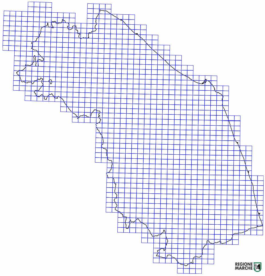 Reticolo elementi 1:5.000 Il reticolo degli elementi alla scala 1:5.