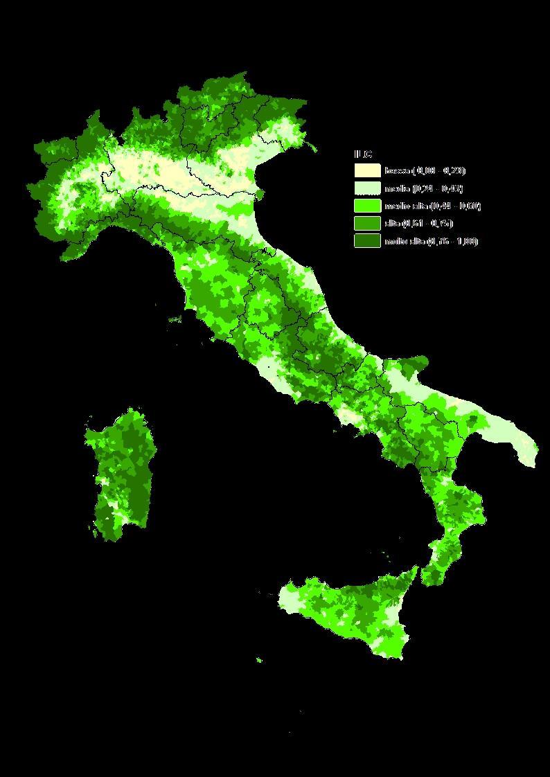 LE NUOVE CLASSIFICAZIONI DEL TERRITORIO Una delle aree di