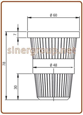 per cabinato Europa I/Luxury I Pozzetto salamoia addolcitore Ø 100-82 cm.