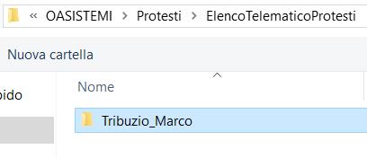 Pagina 8 Selezionare la cartella Protesti del proprio server