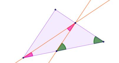PROBLEMA GEOMETRICO Nel triangolo rettangolo isoscele ABC di base AB la bisettrice dell angolo interseca CB in D. Da D conduci la parallela ad AC fino a incontrare AB in E.