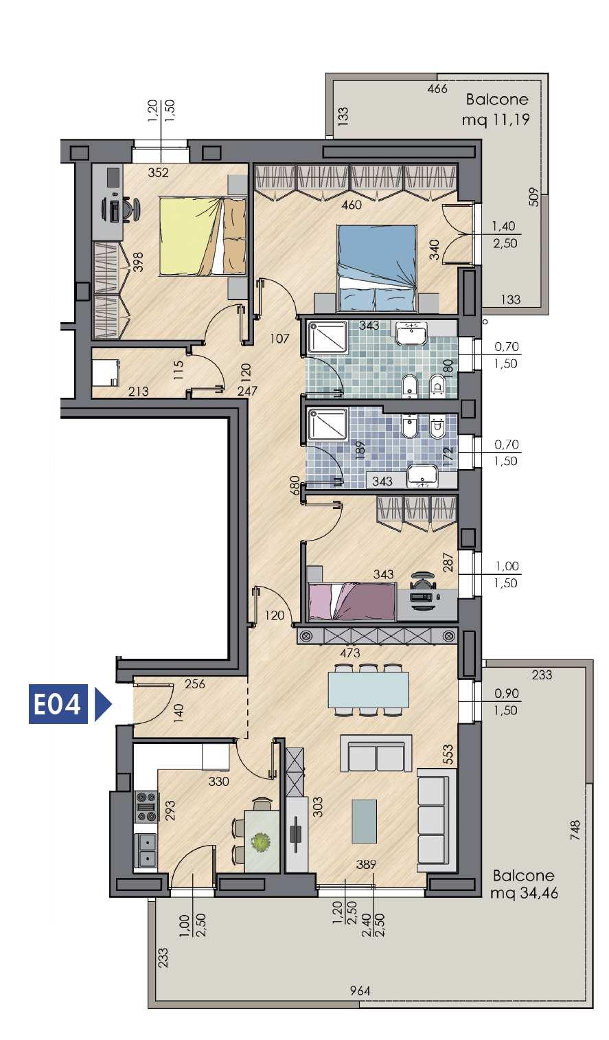 Appartamento E04 P