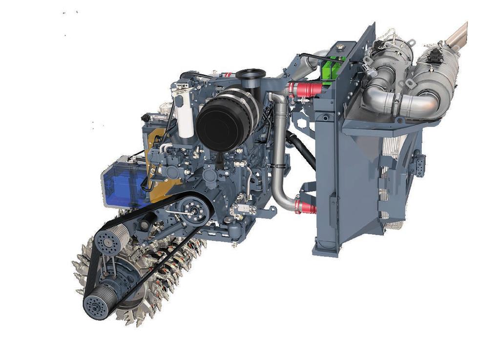 30 31 1 Per garantire un efficace depurazione dei gas di scarico, il motore delle scarificatrici modello W 150 CF i è dotato di una marmitta catalitica ossidante e di una marmitta catalitica SCR.