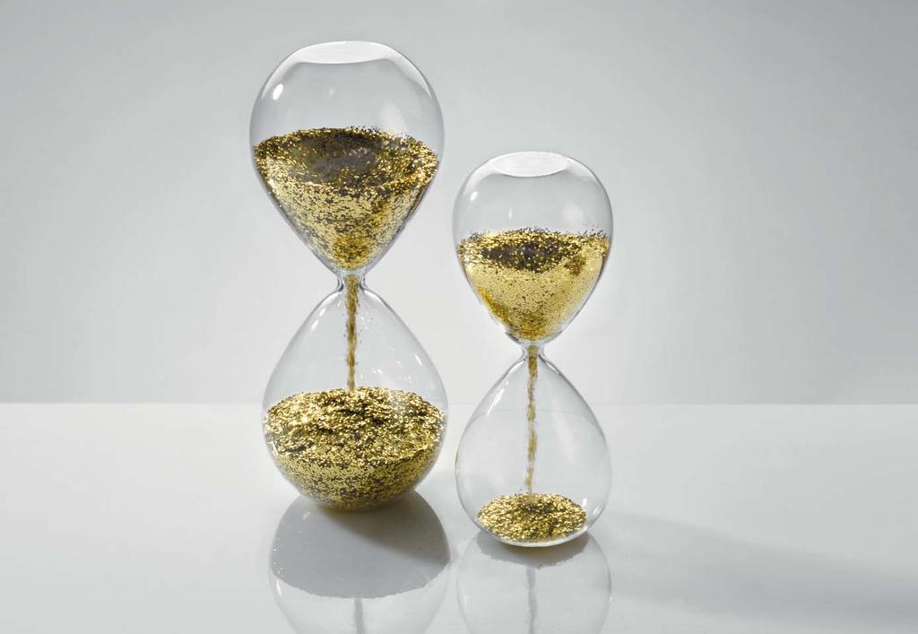 VETRO gold sandtimer C553 - clessidra decorativa con glitter / decorative sandtimer with glitter - diam. 8x19 h. cm.