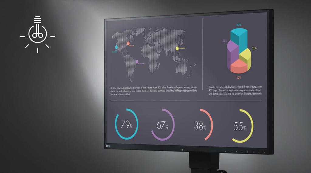 che modifica la luminosità del monitor a seconda delle condizioni di luce dell ambiente circostante.