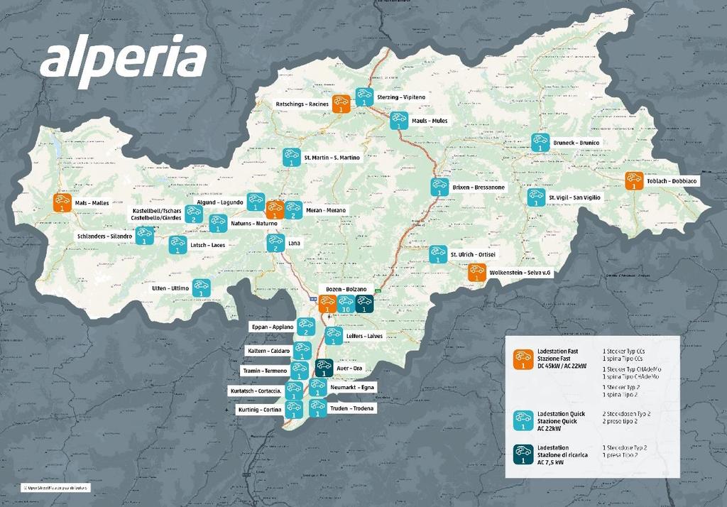 Il modello di business Alperia Alperia promuove la mobilità elettrica e lavora per creare una rete di infrastrutture di