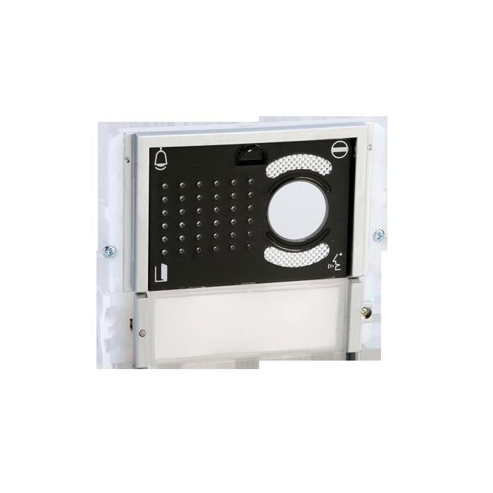 Completo di 2 dip-switch a 8 funzione privacy e di led di segnalazione dello stato della porta. Gestisce di serie la chiamata fuoriporta.