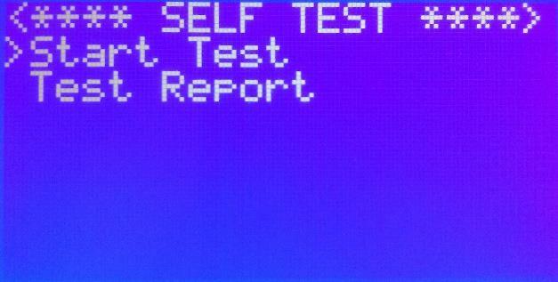 Figura 53 Menù Firmware Version Per eseguire il Self Test (norma CEI-021) selezionare la voce Self Test, quindi Start Test.