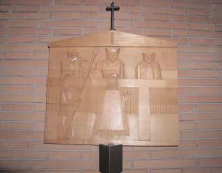 1958 SCULTURA Via Crucis s 507 Formelle in legno intagliato a rilievo 45x50x5 Chiesa parrocchiale