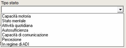 Per il tipo stato Capacità motoria è possibile inserire uno dei seguenti valori: Attivo: Selezionare la casella se lo stato è ancora attivo INVIO COMUNICAZIONI VIA EMAIL Viene data la possibilità di