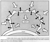 brezze che vanno dal verde al costruito (3) e che evitano concentrazioni di smog (2) IL CONTROLLO DELLA RADIAZIONE SOLARE in termini molto generali: