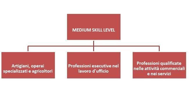 Provincia di Lecco - Focus Professioni Figura 8 - Classificazione Medium skill level Figura 9 - Classificazione Low skill level Analizzando gli avviamenti per livello di skill, si osserva per la