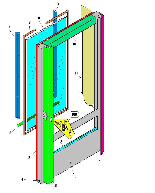 Tav 163 PORTA FRONTE PORTA 1 01754311 CARTER INFERIORE PORTA 2 05120465 CORNICE VANO-PROD V-850 GRAFITE 3 05120316 GUARNIZ.