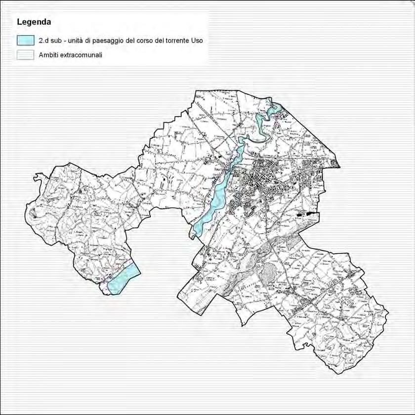 Valorizzazione e tutela delle risorse paesaggistiche e storico culturali UNITA DI PAESAGGIO DEL CORSO DEL TORRENTE USO, disciplina del Piano Territoriale di Coordinamento Provinciale, Piano