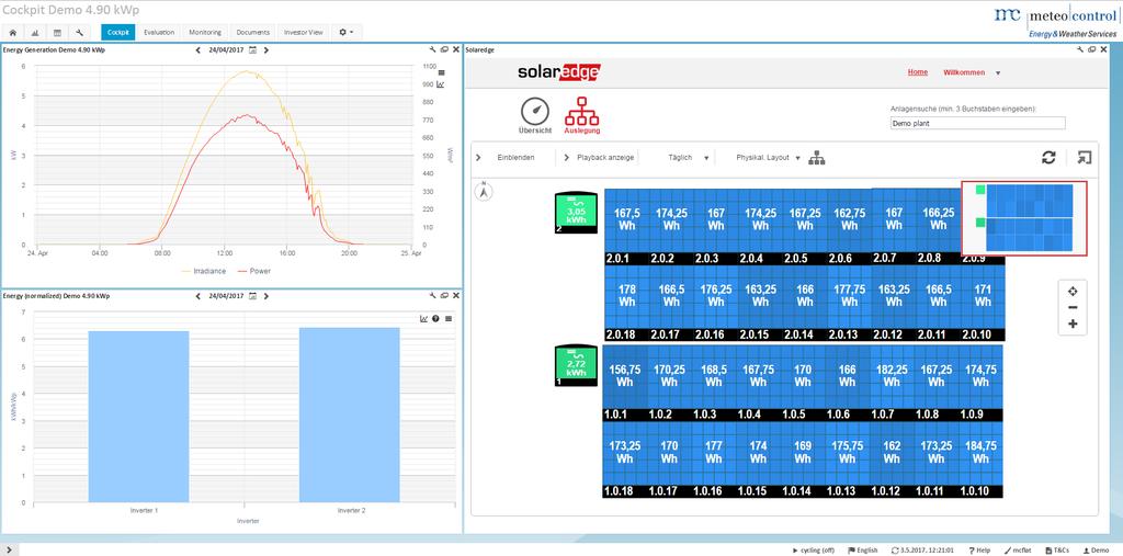 Monitoraggio a livello di modulo Il portale di monitoraggio SolarEdge online offre un monitoraggio ottimizzato delle prestazioni e una garanzia di resa attraverso il rilevamento immediato di