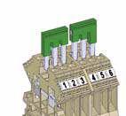 special indelible pen UTI - beige e or blue color, for a complete terminal insulation USC 2,5 SISTEMA DI PONTICELLAMENTO ELASTICO / ELASTIC CROSS CONNECTION SYSTEM Il salto di polo è realizzabile