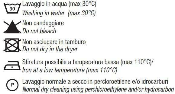 PULIZIA E MANUTENZIONE / CLEANING AND MAINTENANCE PELLE LEATHER pele bovina, sp. 1/1,2 mm.