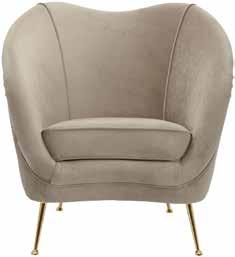 57 x H 74 cm Filled chair / Chaise
