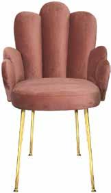 L 61 x P 60 x H 91 cm Filled chair /