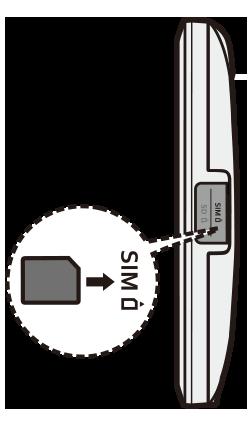 Inserire la scheda SIM Inserire la scheda SIM nel PRO 8375 Per inserire una scheda SIM in PRO 8375, procedi come segue: 1.