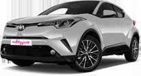 J3 - TOYOTA C-HR HYBRID or similar CARROZZERIA / BODY Antenna autoradio - antenna 50,00 Barre portapacchi - roof rails 250,00 Calotta retrovisore destro - right cover external rear view 150,00 20,00