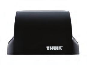 Nella canalina posteriore potete facilmente alternare il Thule Rullo, il Fermacarico Ribaltabile e l'occhiello di