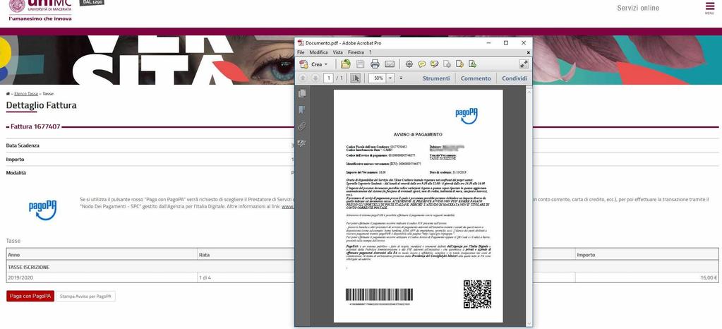 L Avviso di pagamento PagoPA può essere presentato presso un prestatore di servizi di pagamento che ha aderito al sistema PagoPA (es.