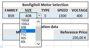 Pacchetto azionamento motore : immediata valutazione dei