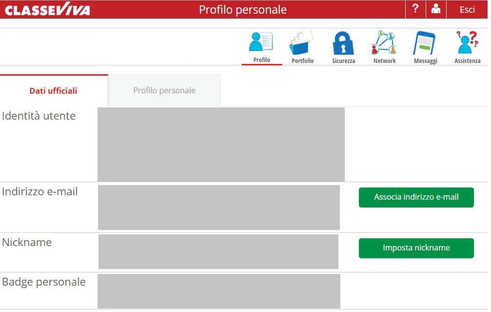 Permette di gestire il proprio account Si consiglia vivamente di sostituire la user fornita con un indirizzo email e una volta conclusa la procedura,