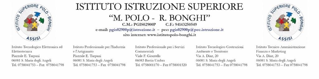 Carlo Menichini Dirigente Scolastico protempore, nato a Foligno il 24/04/1959 e domiciliato per la sua carica presso l'istituto, codice fiscale MNCCRL59D24D653X E La Sig.