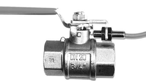 Ball valve female / female, degreased for oxigen, with T handle. Valvola a sfera femm./ femm. passaggio totale, sgrassata per uso ossigeno.