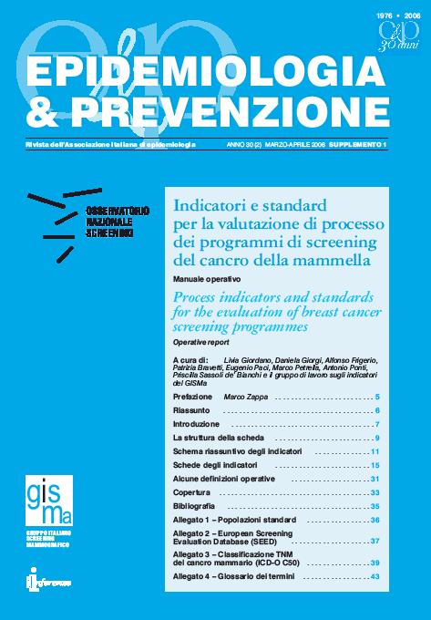 Riflessioni finali (1) Esigenza di definire standard per la fascia di età 45-49 Esigenza di adattare gli standard per i primi esami (in particolare 50-54),