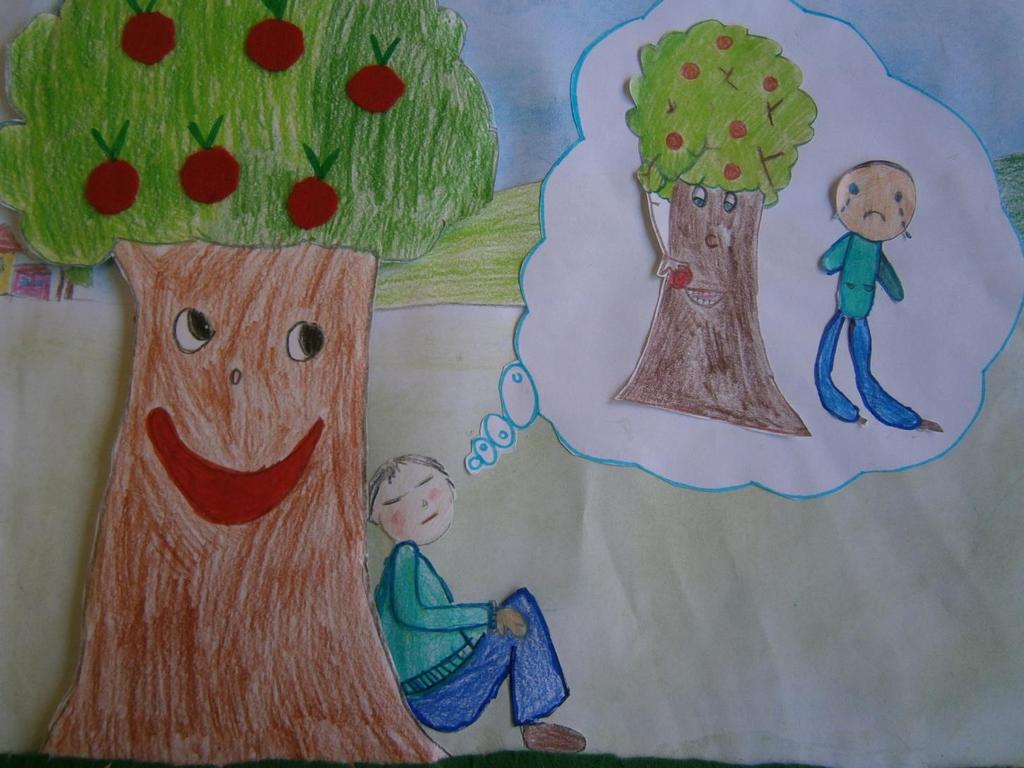 LA FIABA Robi si addormentò sotto l albero e lui gli mandò un sogno: appena Robi voleva mangiare una