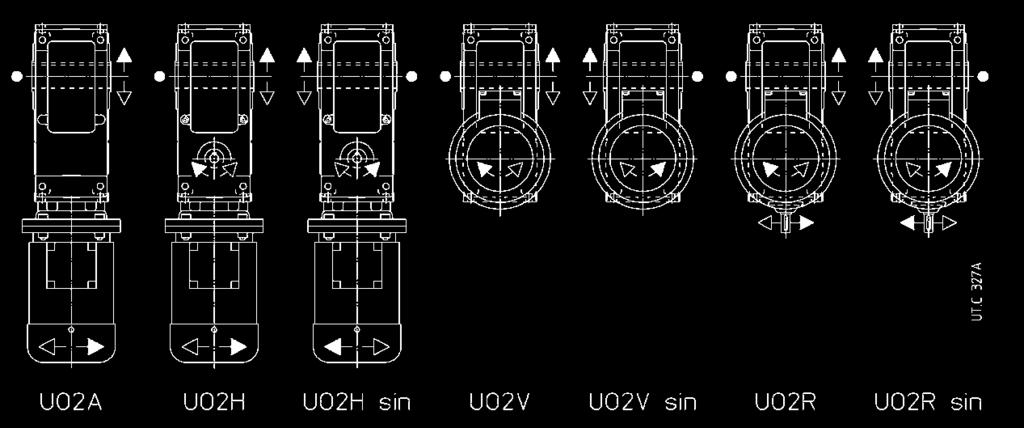 Position of the reference groove (see ch. 18) for verification of radial load.