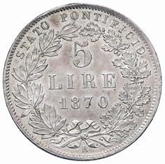 3265 5 Lire 1867 A. XXI - Pag. 548; Mont.