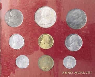 monete - Mont. 663 - IT qfdc/fdc 80 3309 Serie 1953-4 monete - Gig.