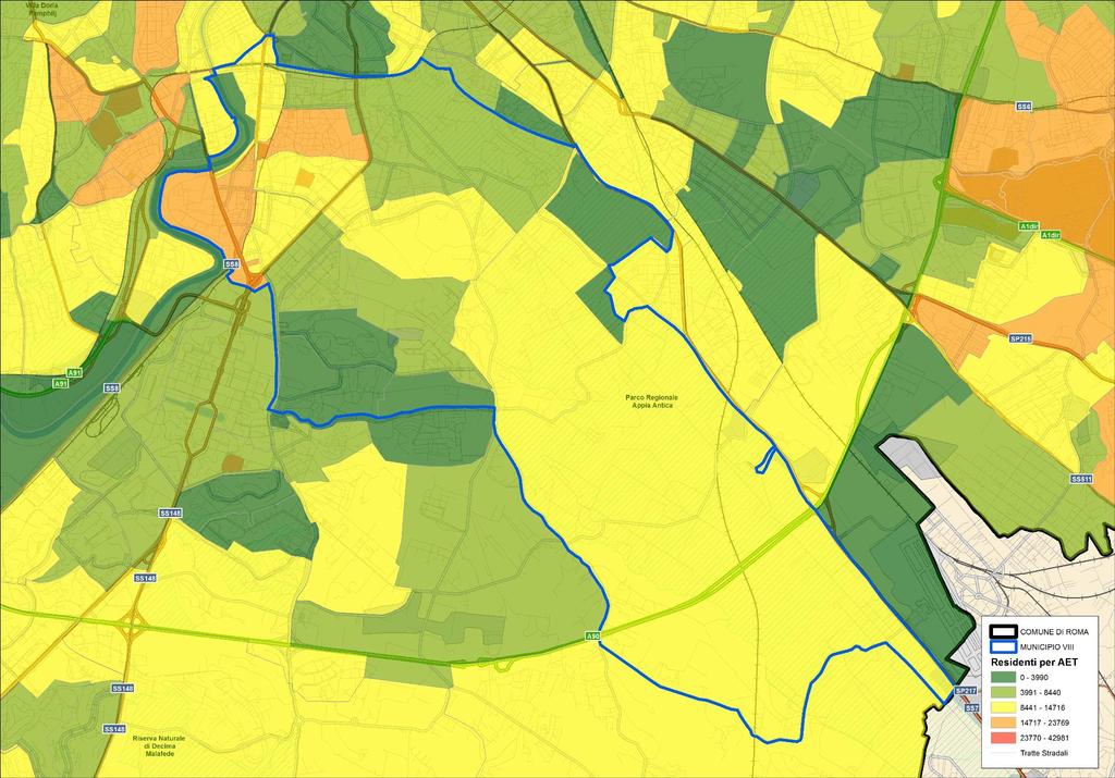 Anagrafica del Municipio VIII Distribuzione