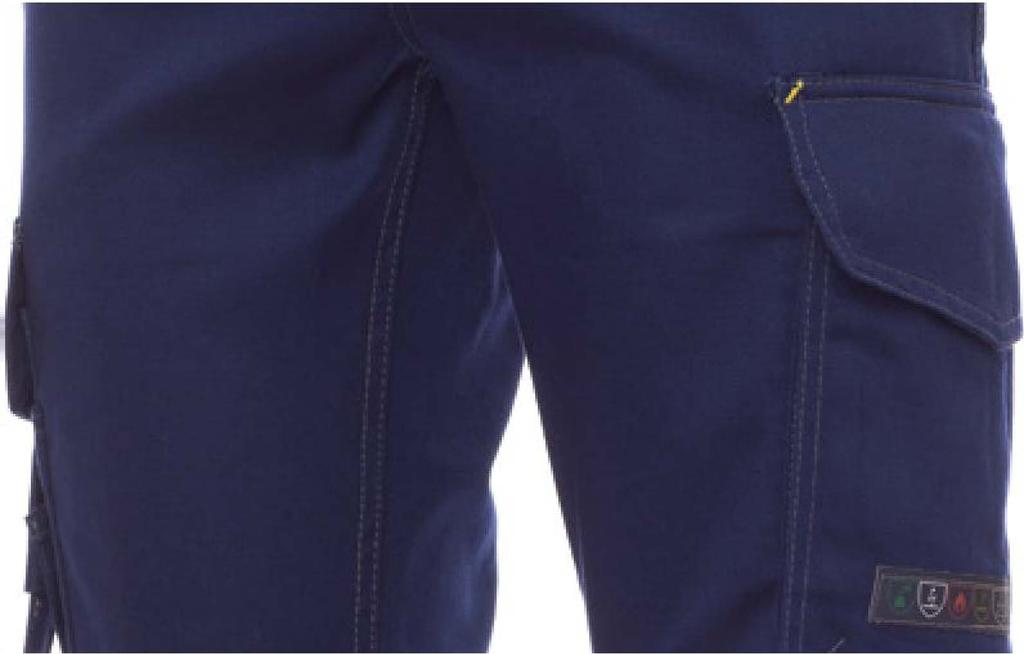 ] 1/20 pcs Blu navy / Navy blue 3'11 S<:otchlite "" Defender Reflex Pantalone unisex quadrivalente, con bande