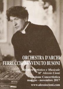 II CONCORSO NAZIONALE PER STUDENTI DI CONSERVATORI STATALI ED ISTITUTI MUSICALI PAREGGIATI ORCHESTRA D'ARCHI FERRUCCIO BENVENUTO BUSONI 17 e 18 FEBBRAIO 2018 SCADENZA ISCRIZIONI 5 Febbraio 2018