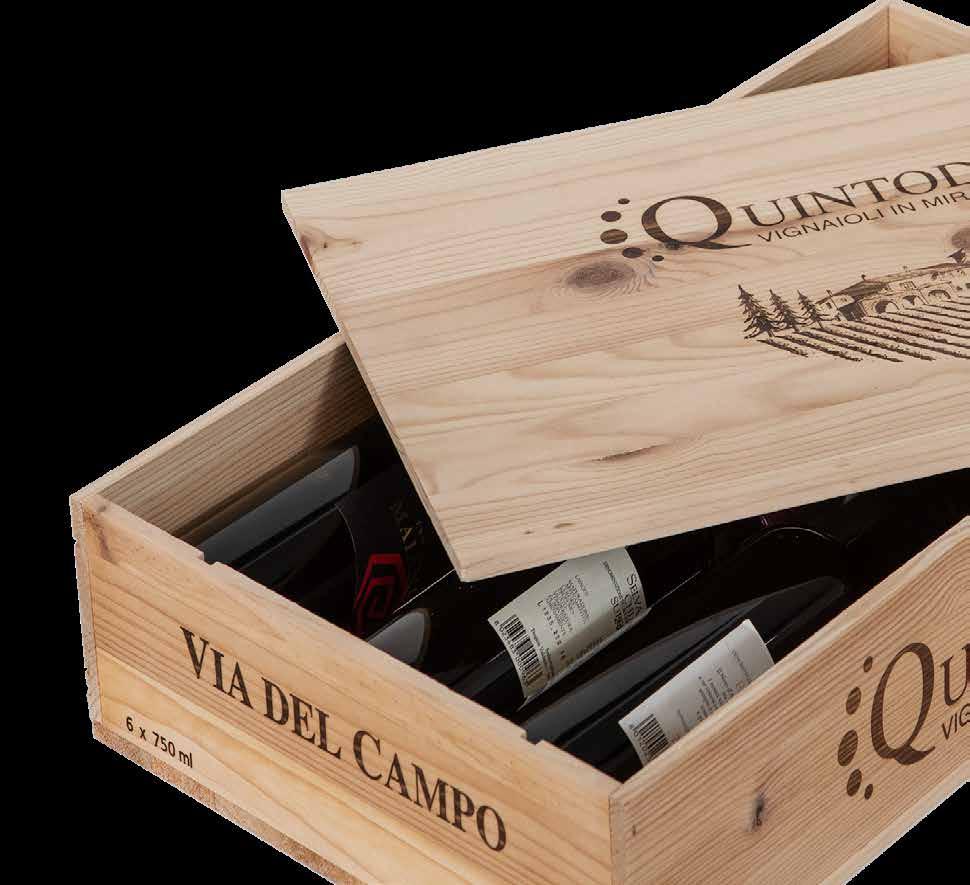 LINEA SU MISURA LINEA SU MISURA Quintodecimo Nel 2001 Luigi Moio e sua moglie Laura fondano Quintodecimo, nome derivante da un insediamento romano, dove il vino viene decantato come una fusione