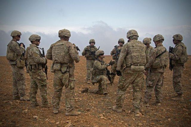 Soldati americani a Manbij in Siria.