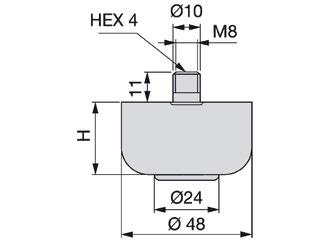 plastica Misure: H= 30 mm