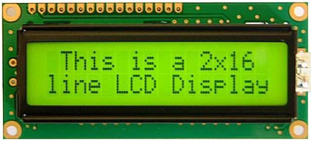 LCD ALFANUMERICO Il display LCD afanumerico è un dispositivo che consente di visualizzare su una matrice di righe e colonne uno o più caratteri contenenti lettere, numeri simboli.